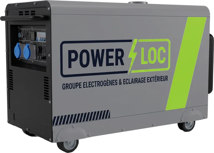 Petit groupe électrogène diesel insonorisé POWERLOC